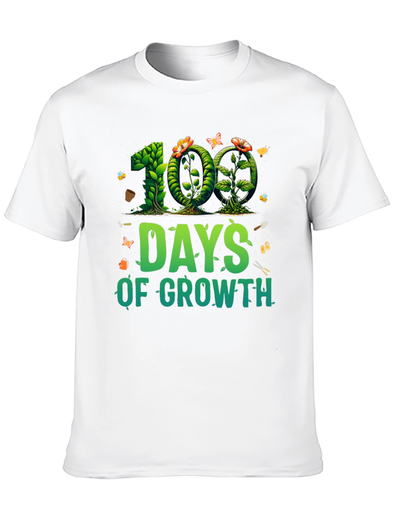 100 Days of Growth T-Shirt - Gardener Tee