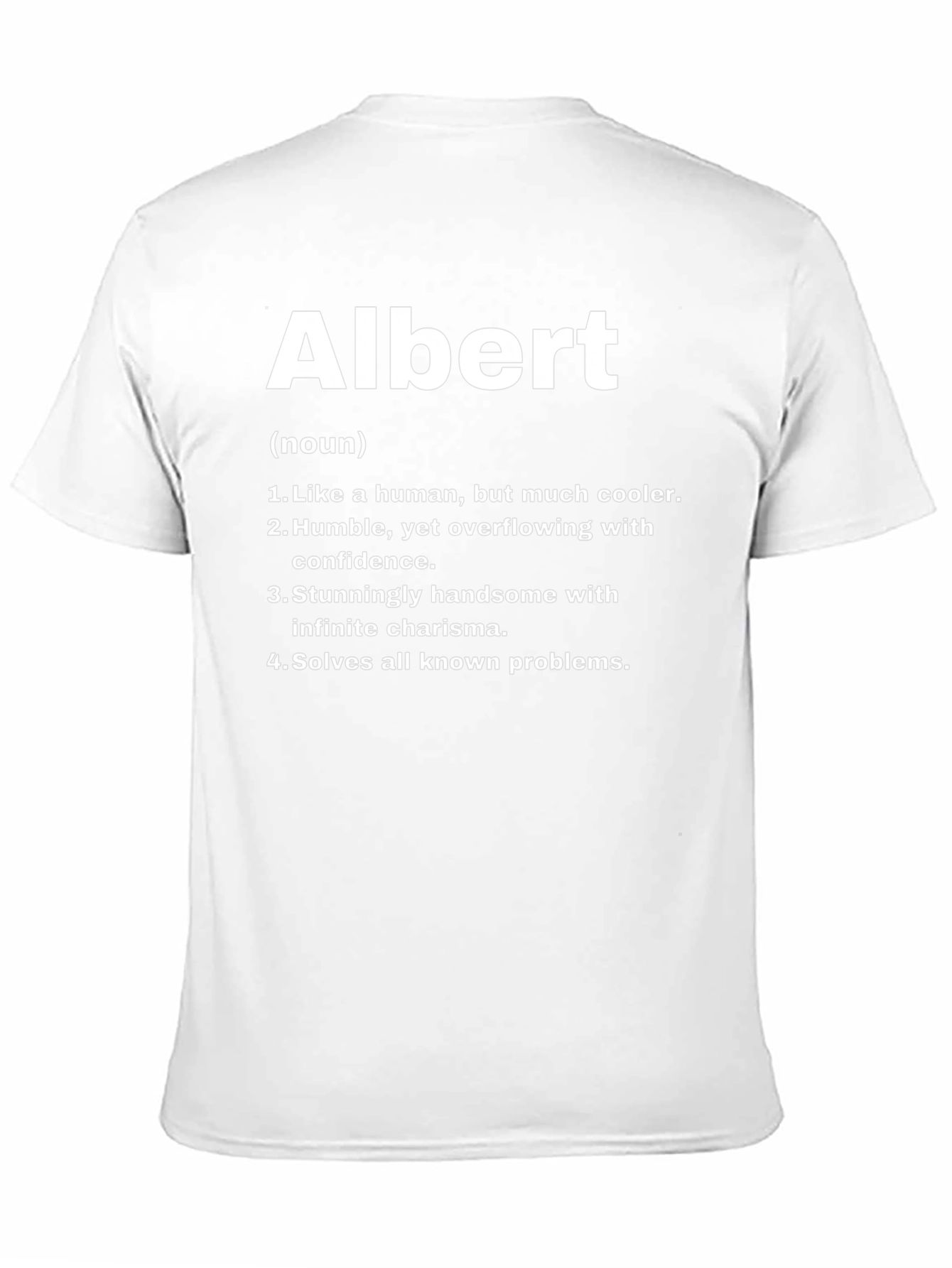 Albert Definition T-Shirt - Humorous Personalized Name Tee