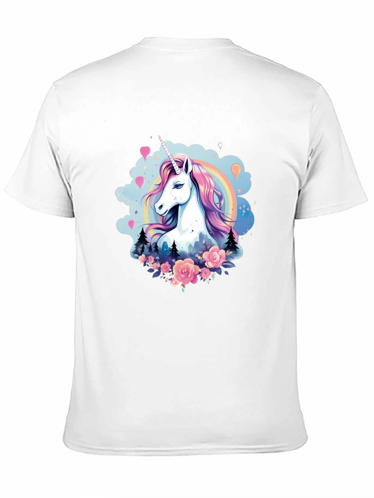 Unicorn Graphic Tee - Magical Design Black T-Shirt