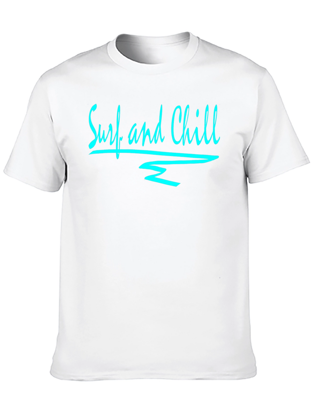 Surf and Chill Black Graphic Tee