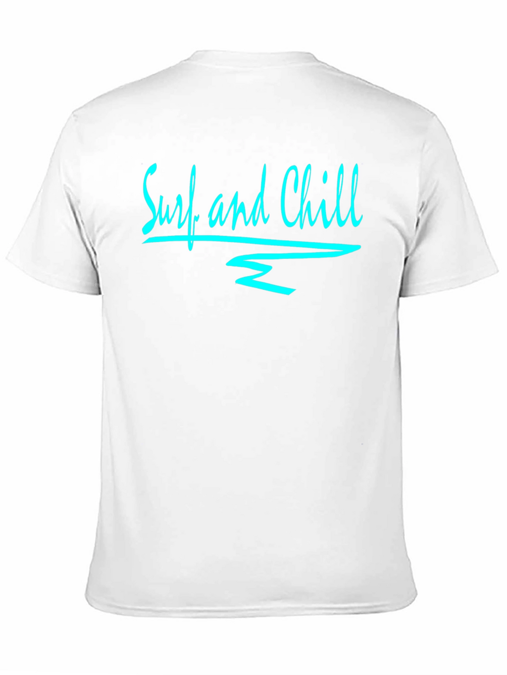 Surf and Chill Black Graphic Tee