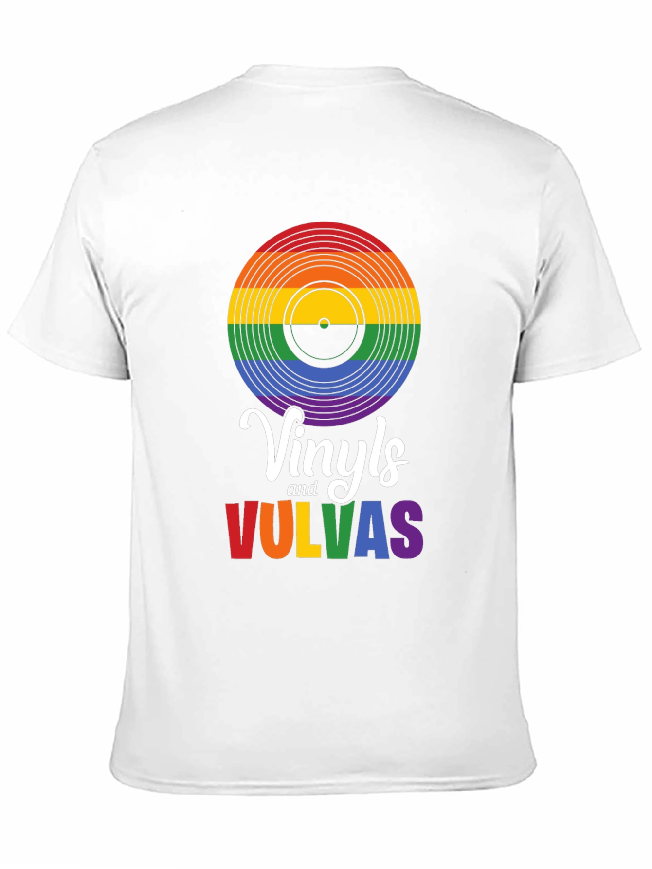 Rainbow Vinyls & Vulvas T-Shirt - Pride Tee