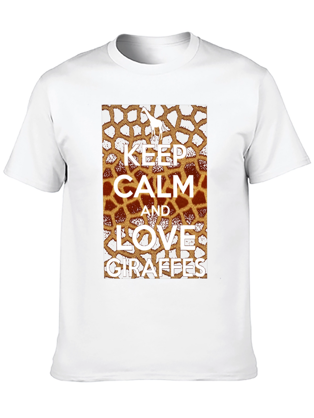Keep Calm Love Giraffes Graphic Tee