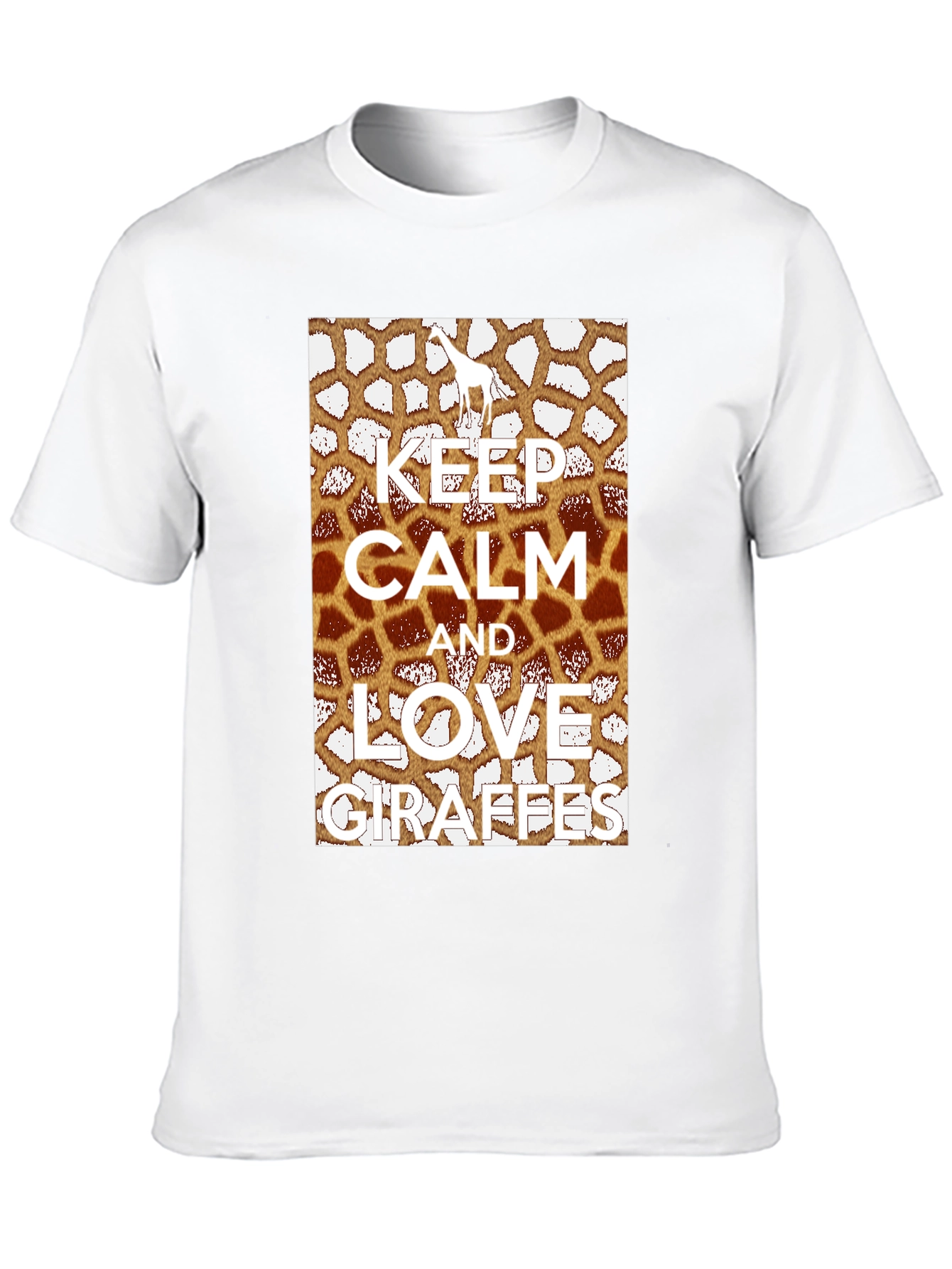 Keep Calm Love Giraffes Graphic Tee