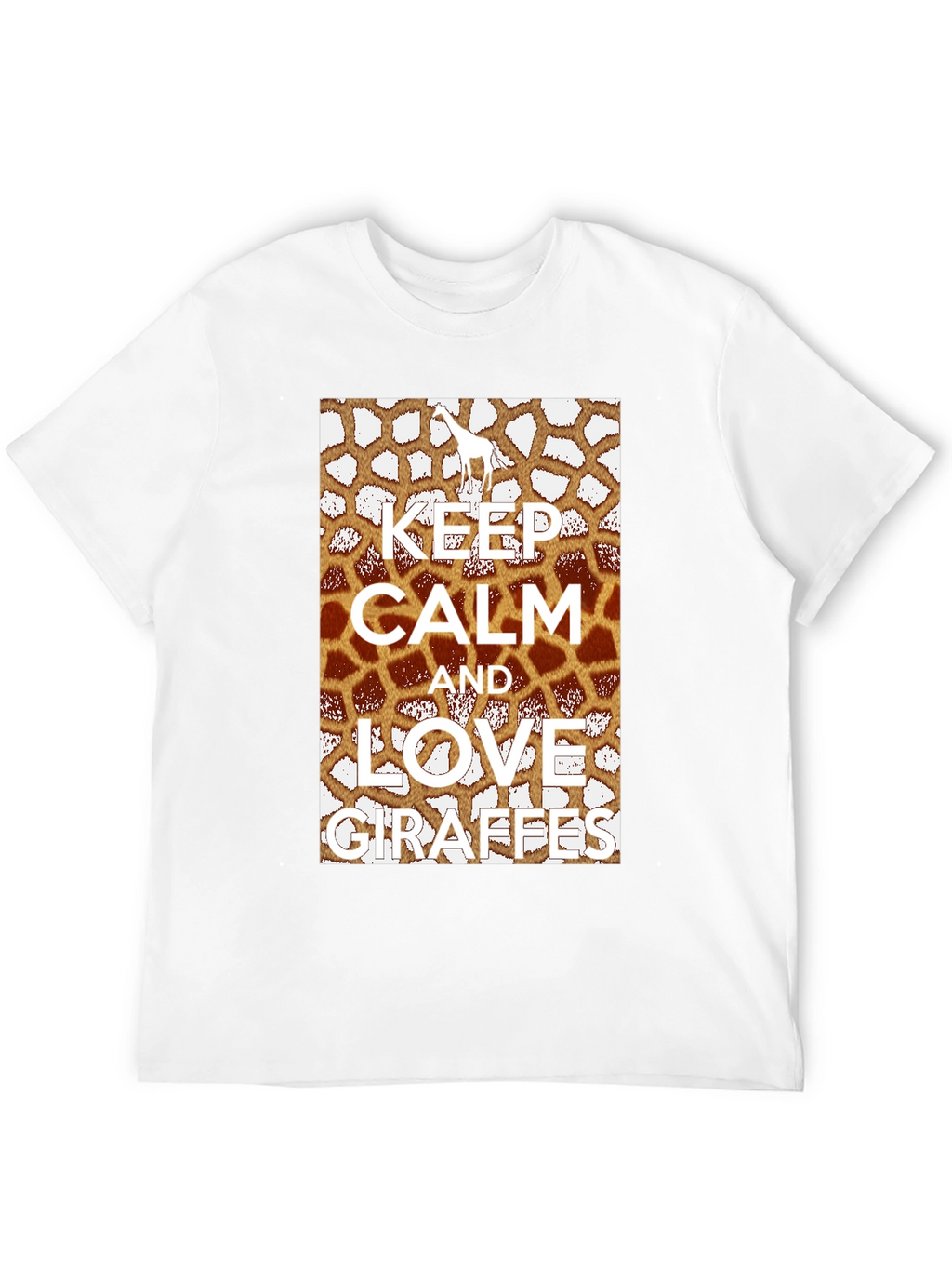 Keep Calm Love Giraffes Graphic Tee