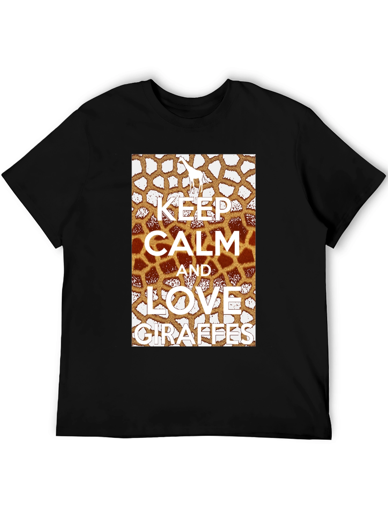 Keep Calm Love Giraffes Graphic Tee