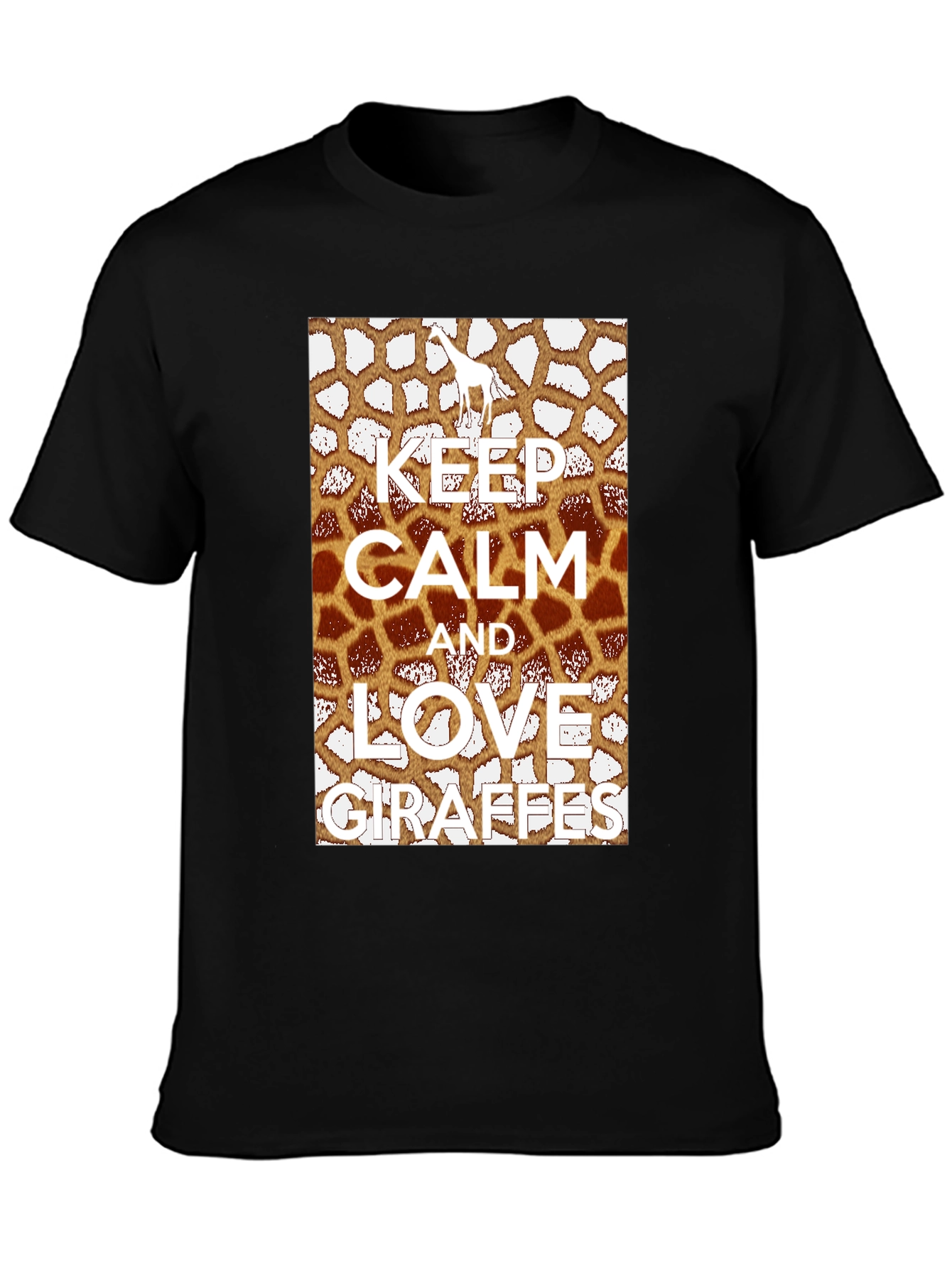 Keep Calm Love Giraffes Graphic Tee