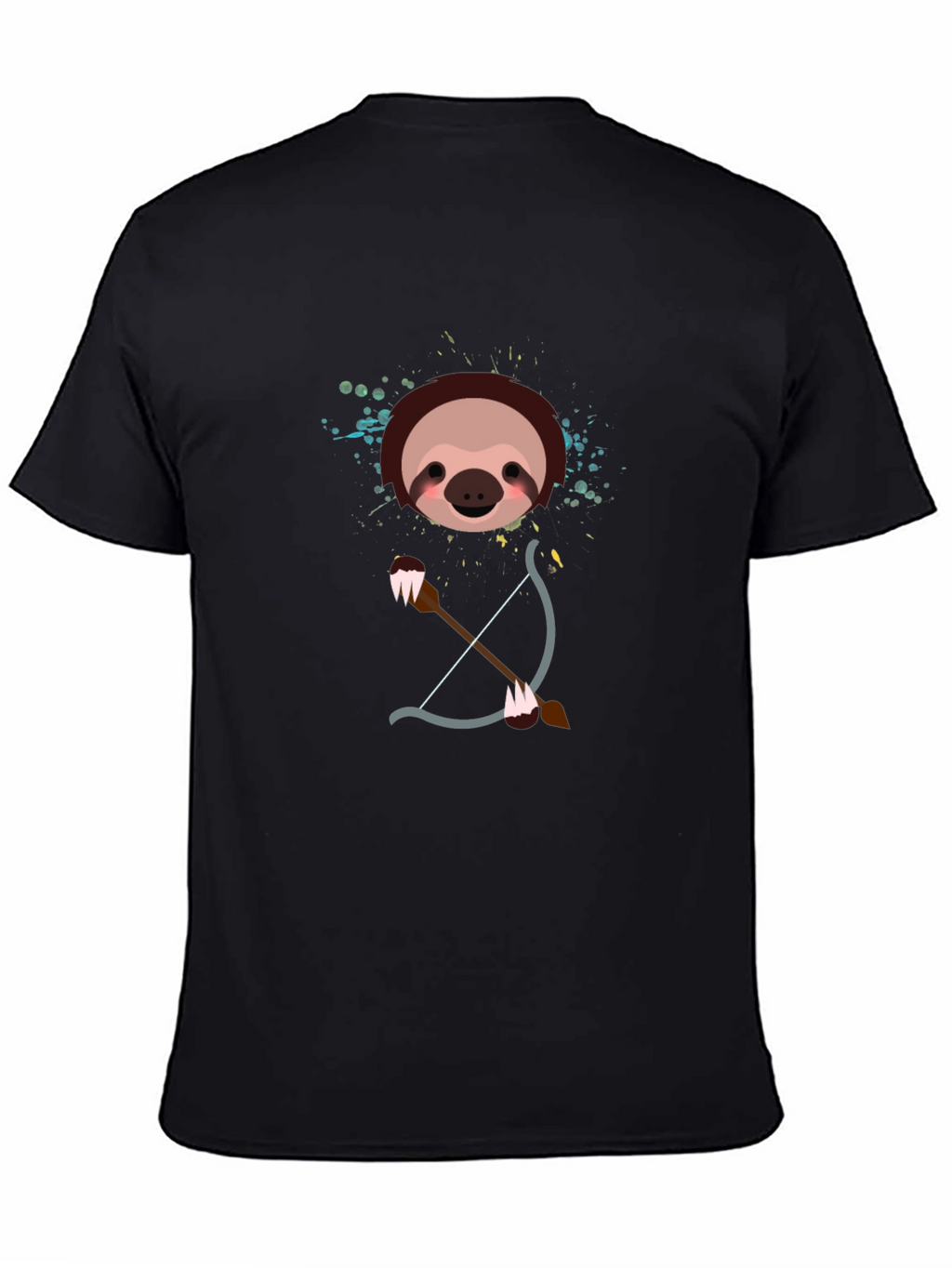 Sloth Archer Graphic Tee - Funny Cartoon Animal T-Shirt