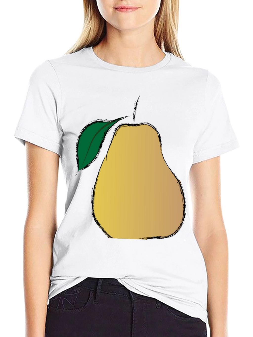 Pear Graphic Print T-Shirt
