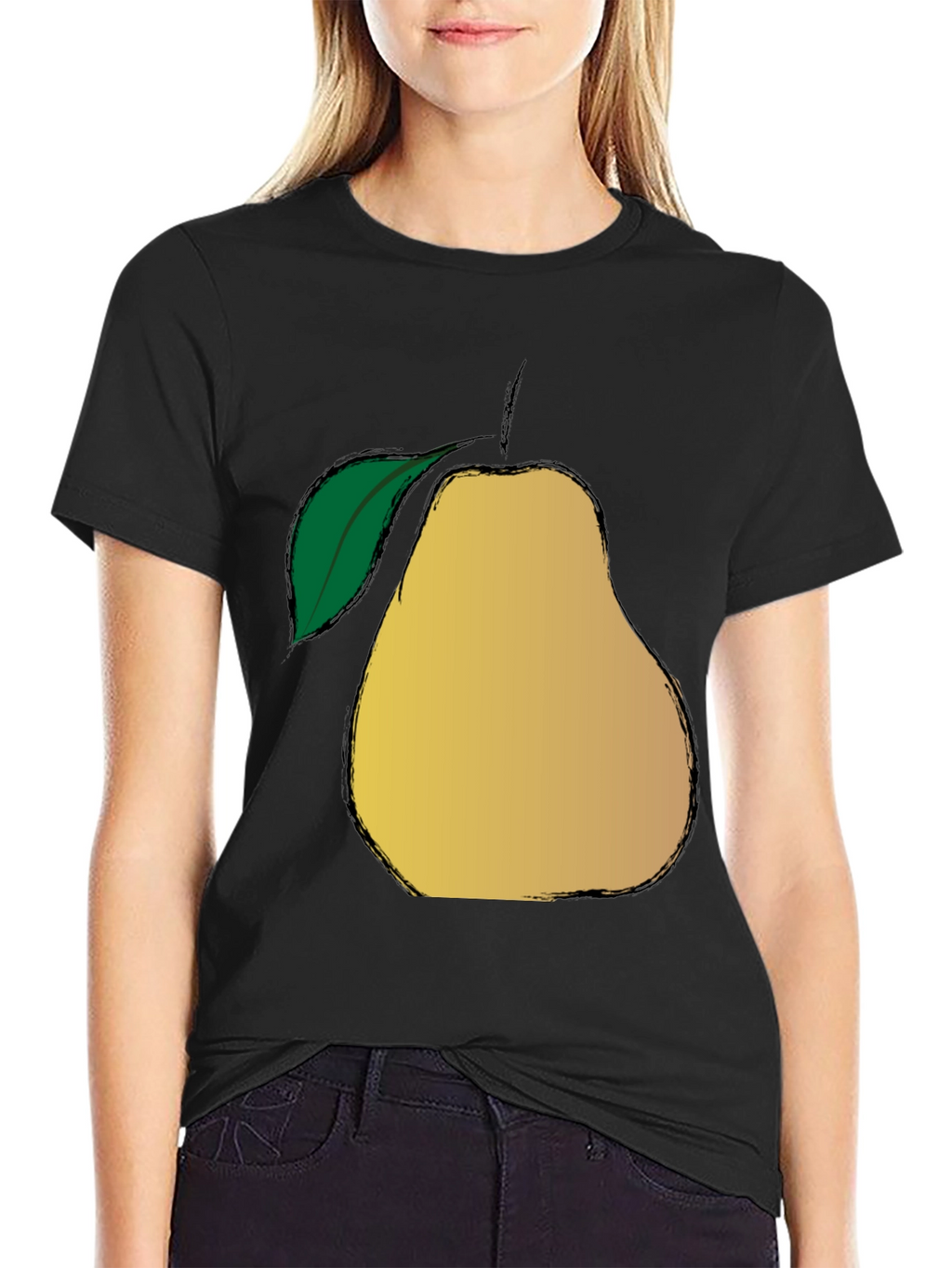 Pear Graphic Print T-Shirt