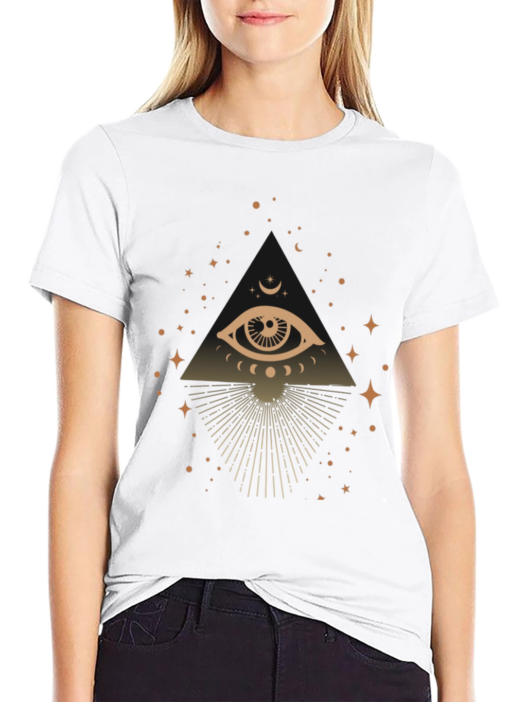 Mystic Eye Graphic T-Shirt - Trendy Casual Tee