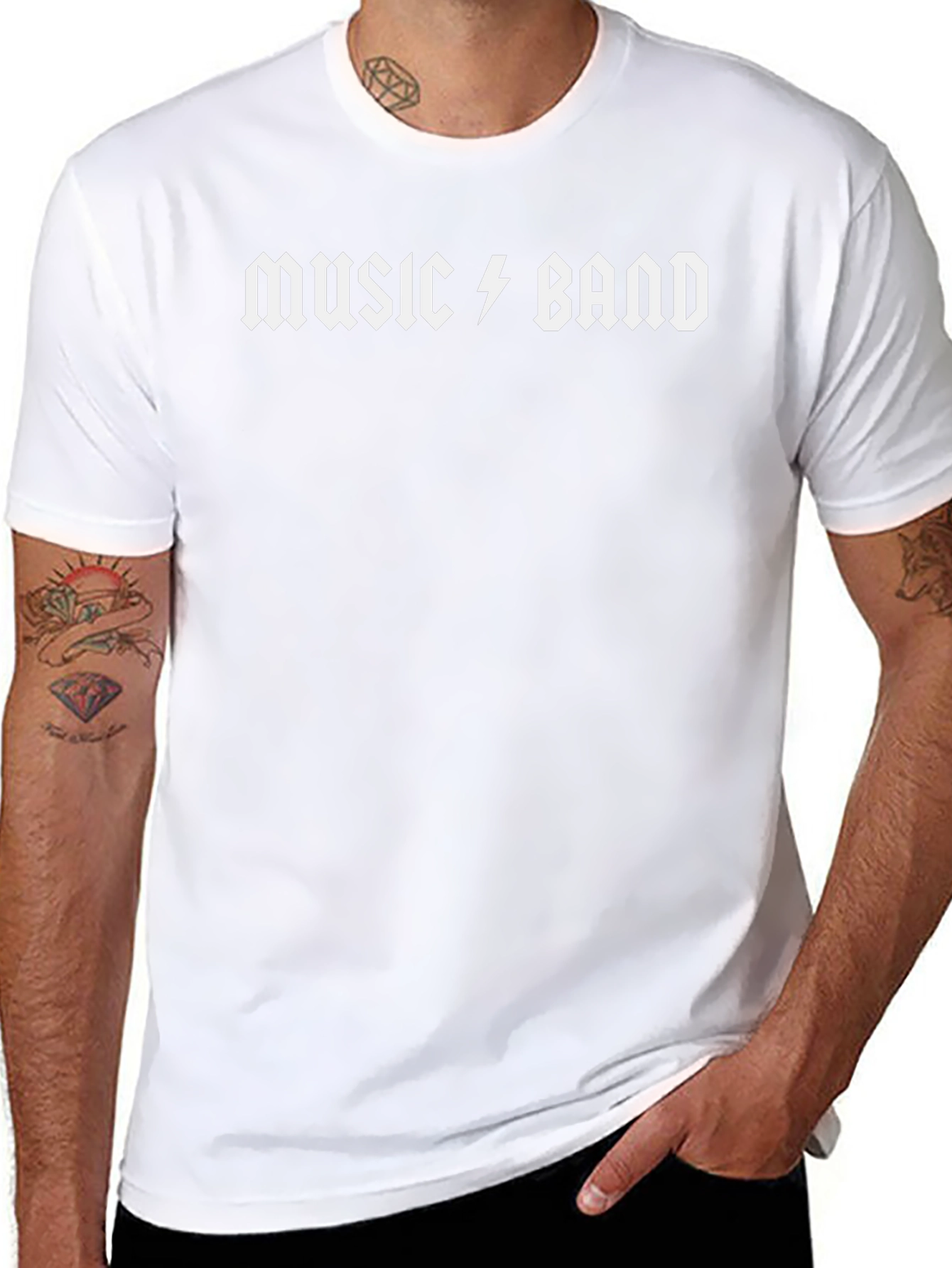 Music Band Black T-Shirt Rock Style