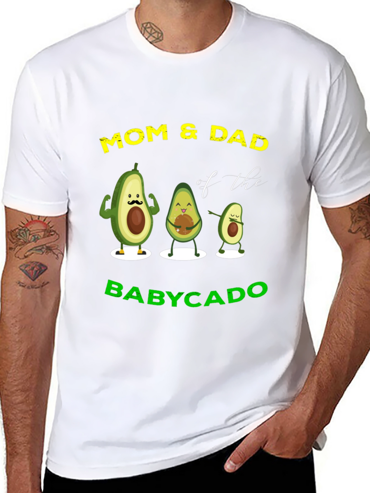 Mom & Dad Babycado T-Shirt - Avocado Family Matching Tee