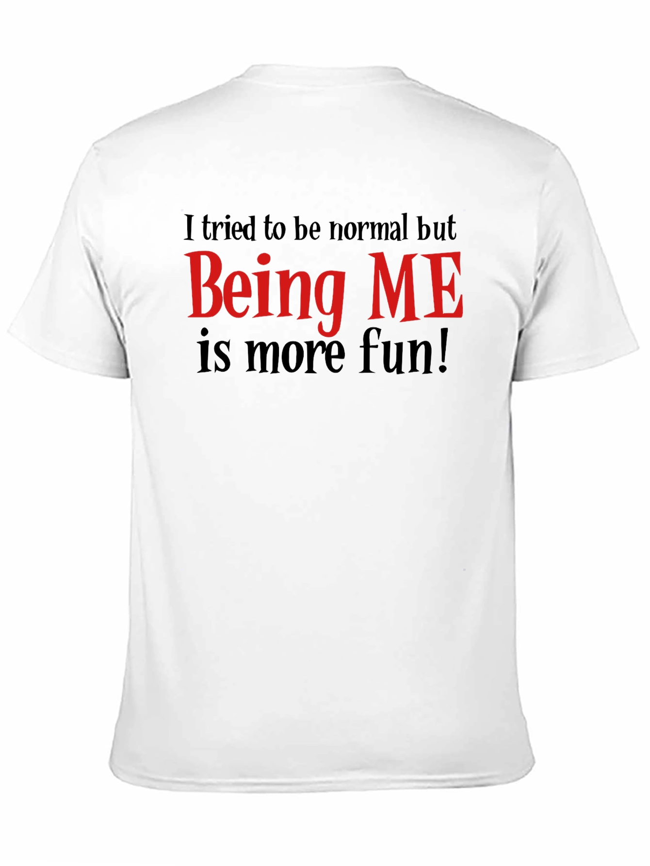 Funny Being ME Graphic Tee - Black Cotton T-Shirt