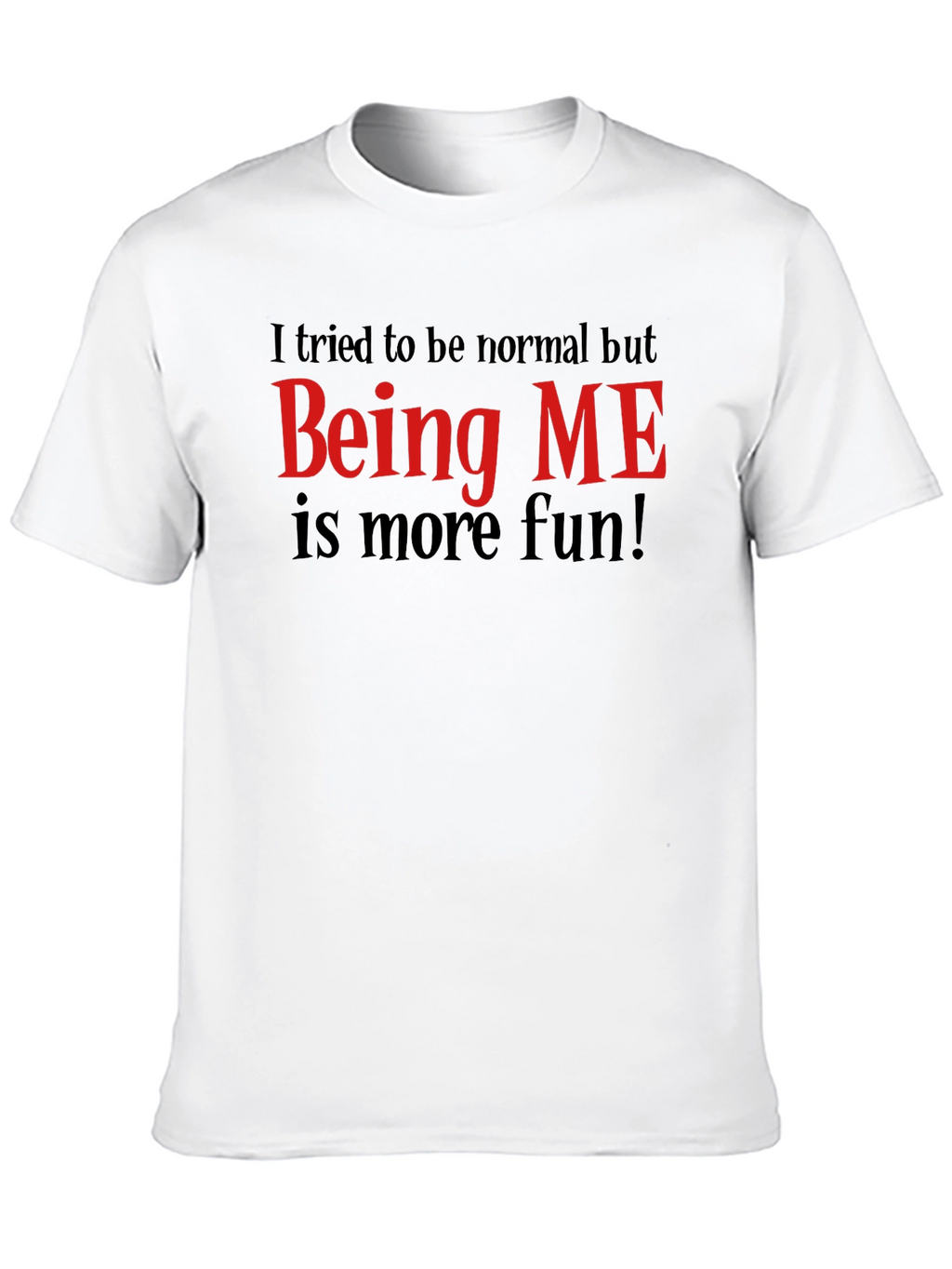 Funny Being ME Graphic Tee - Black Cotton T-Shirt