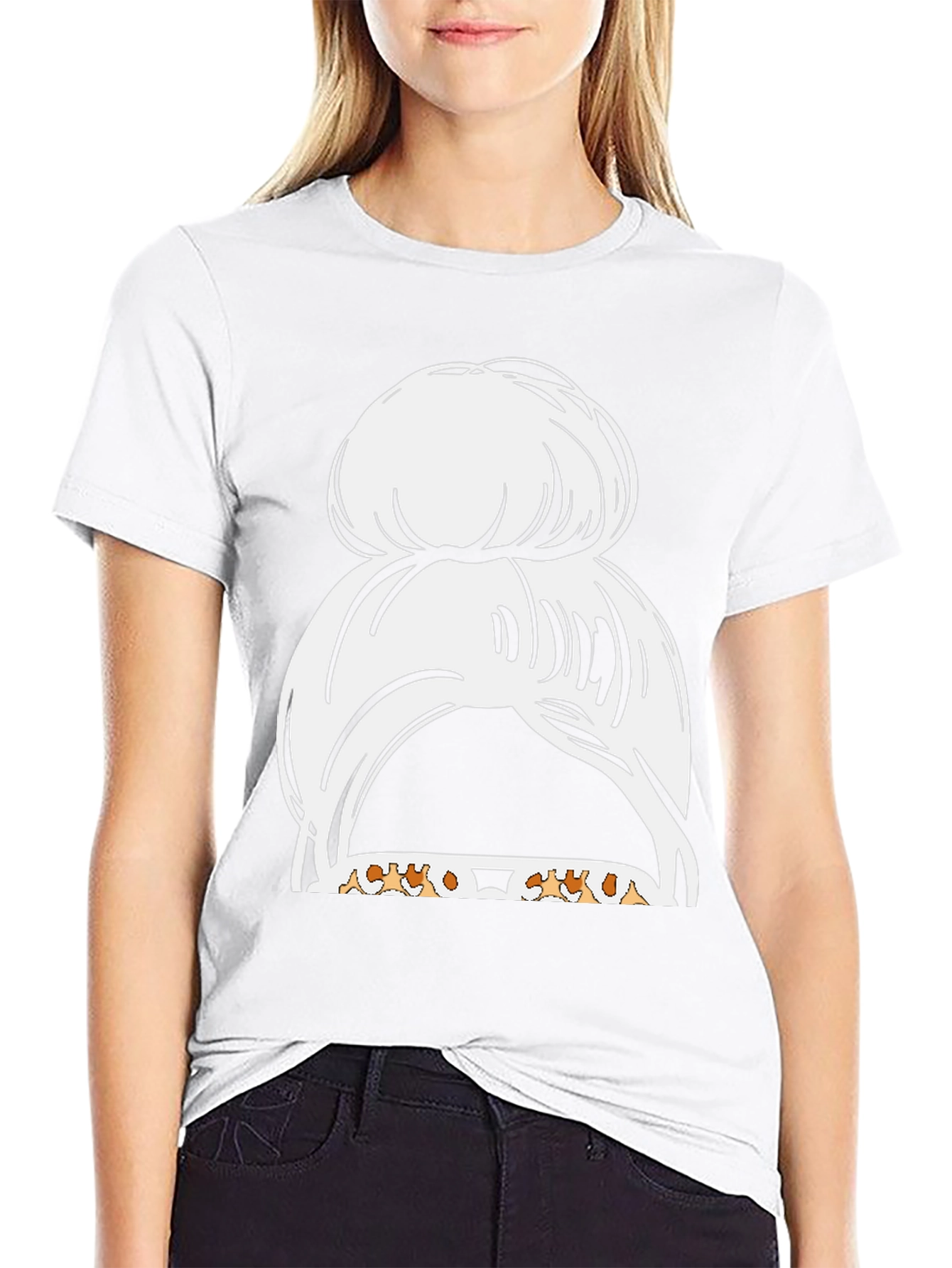 Messy Bun Dachshund Mom T-Shirt