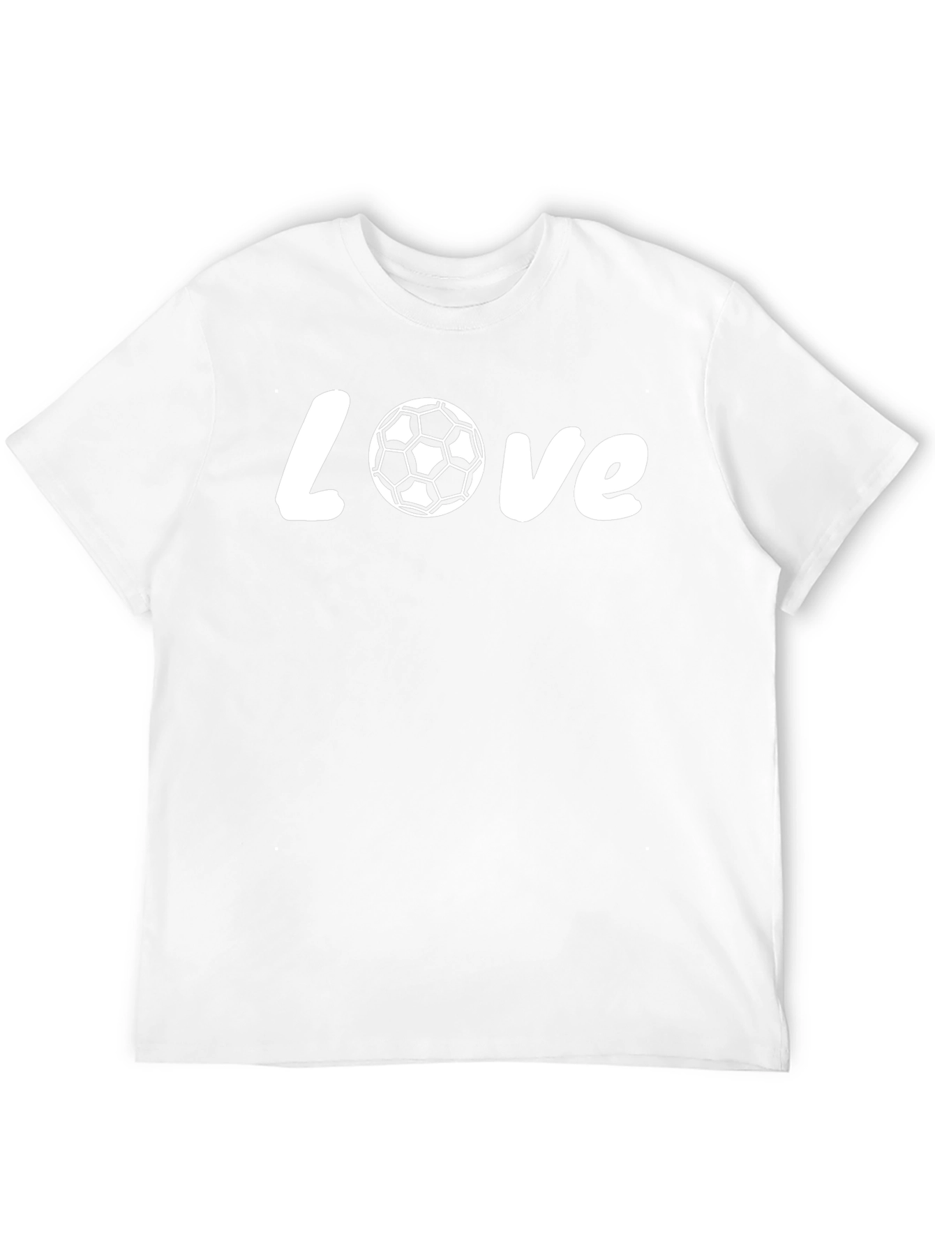 Love Soccer Graphic T-Shirt - Black
