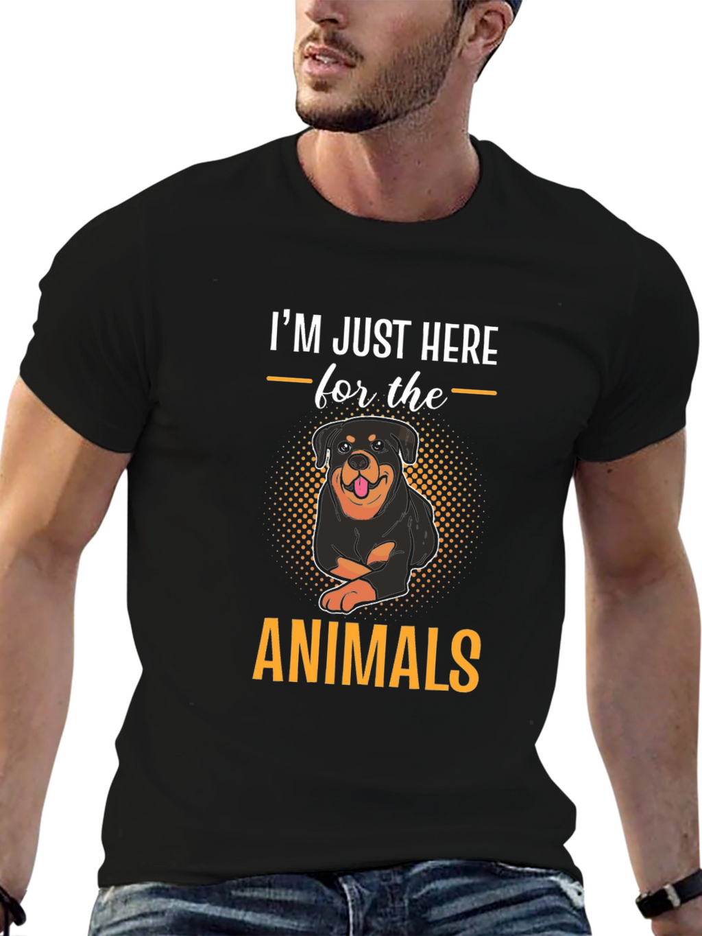 Im Just Here for the Animals T-Shirt