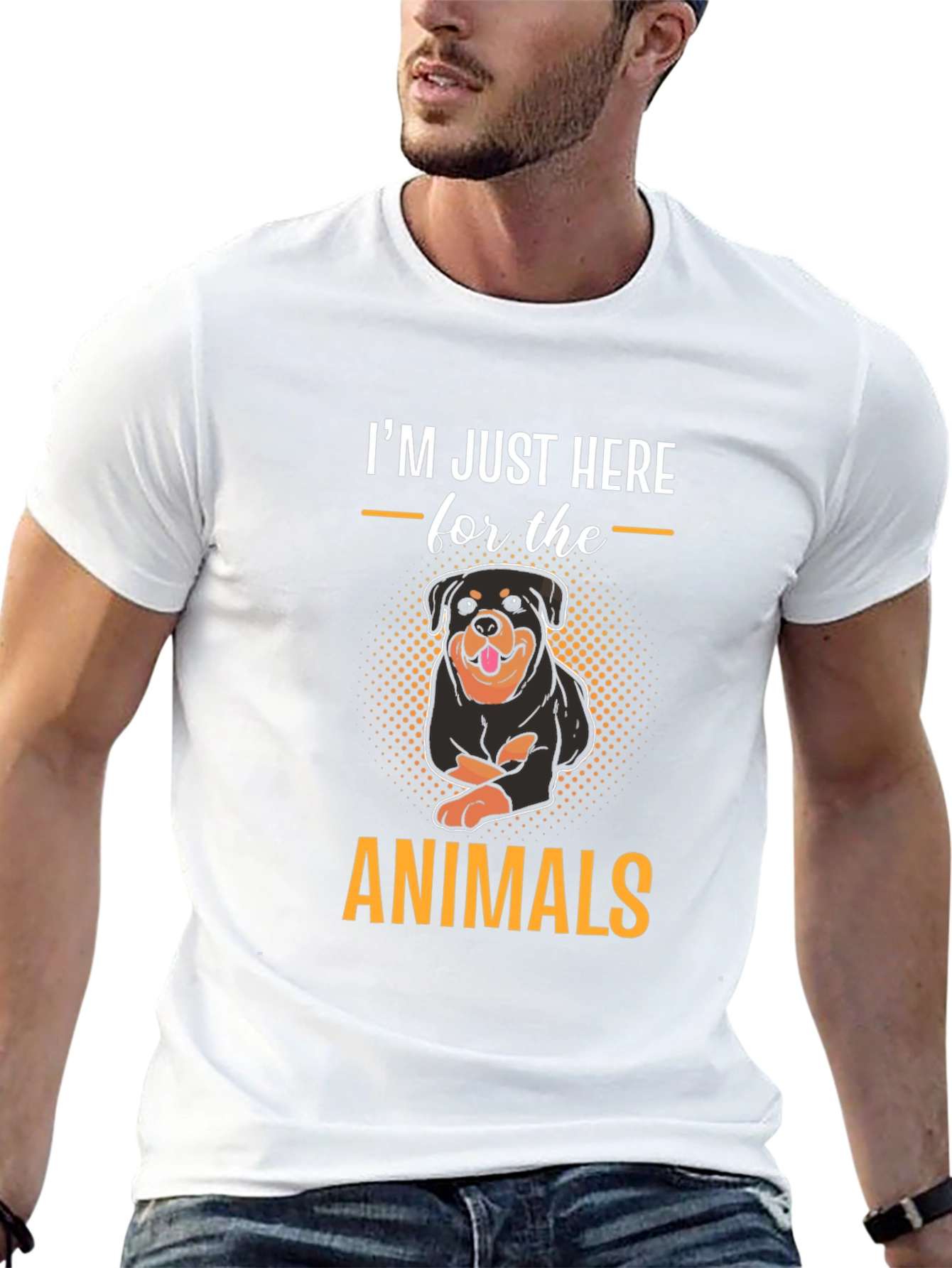 Im Just Here for the Animals T-Shirt