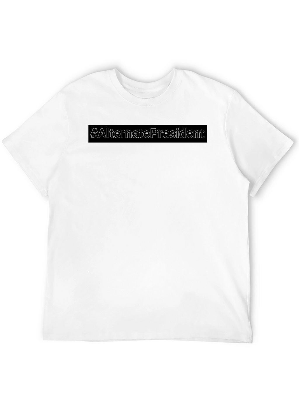 Alternate President Black Cotton Tee