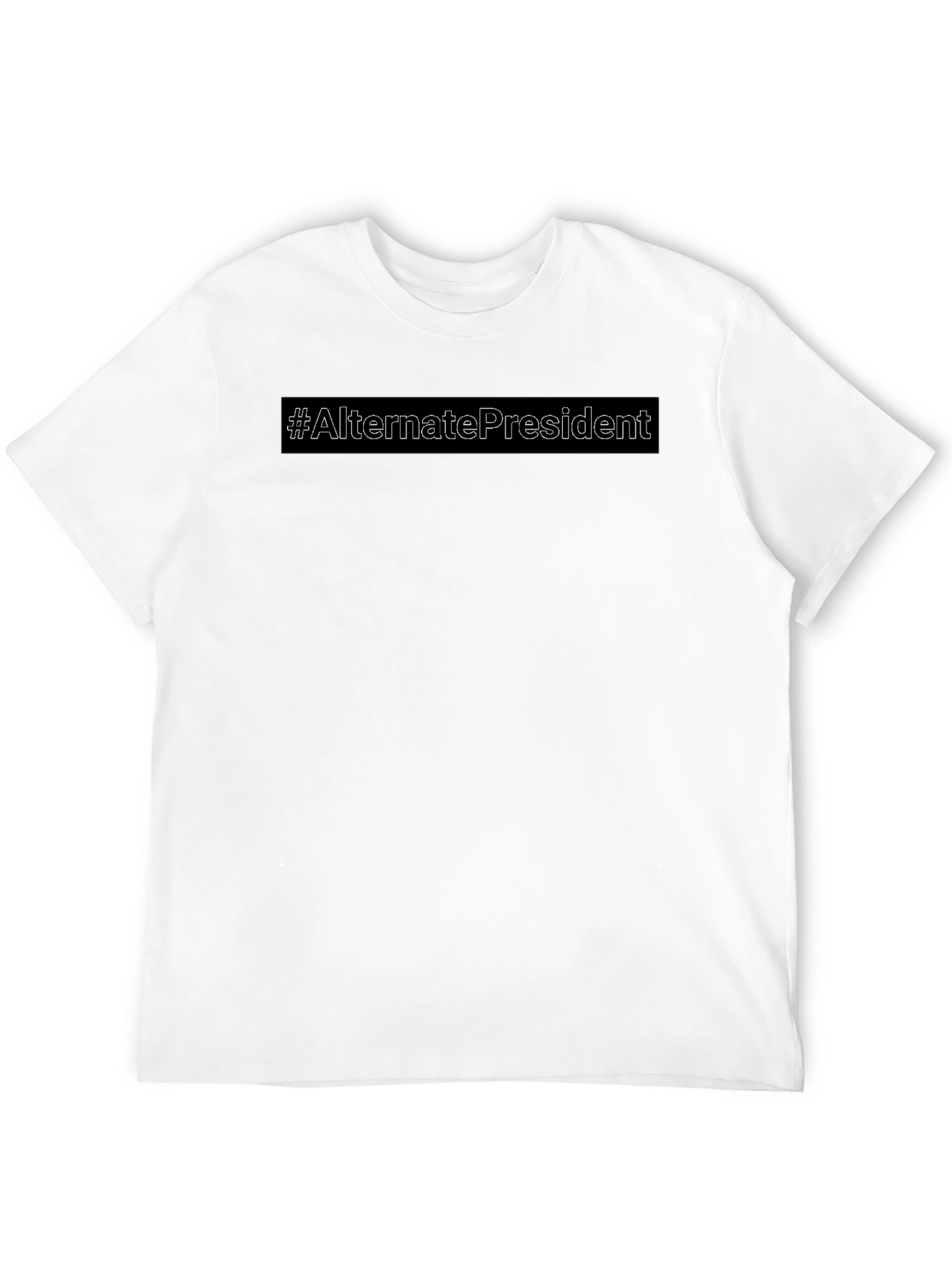 Alternate President Black Cotton Tee