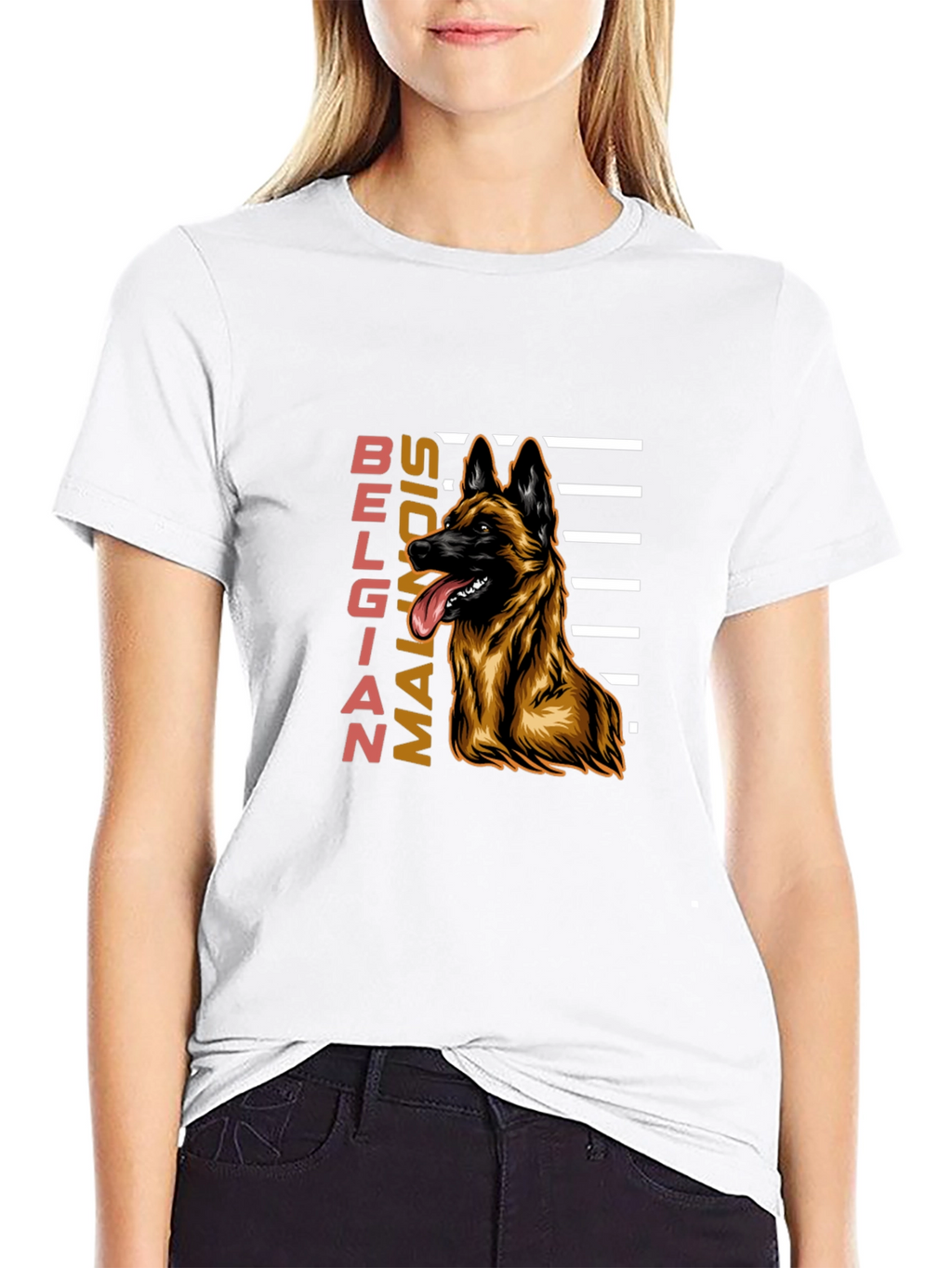 Belgian Malinois Dog Graphic T-Shirt