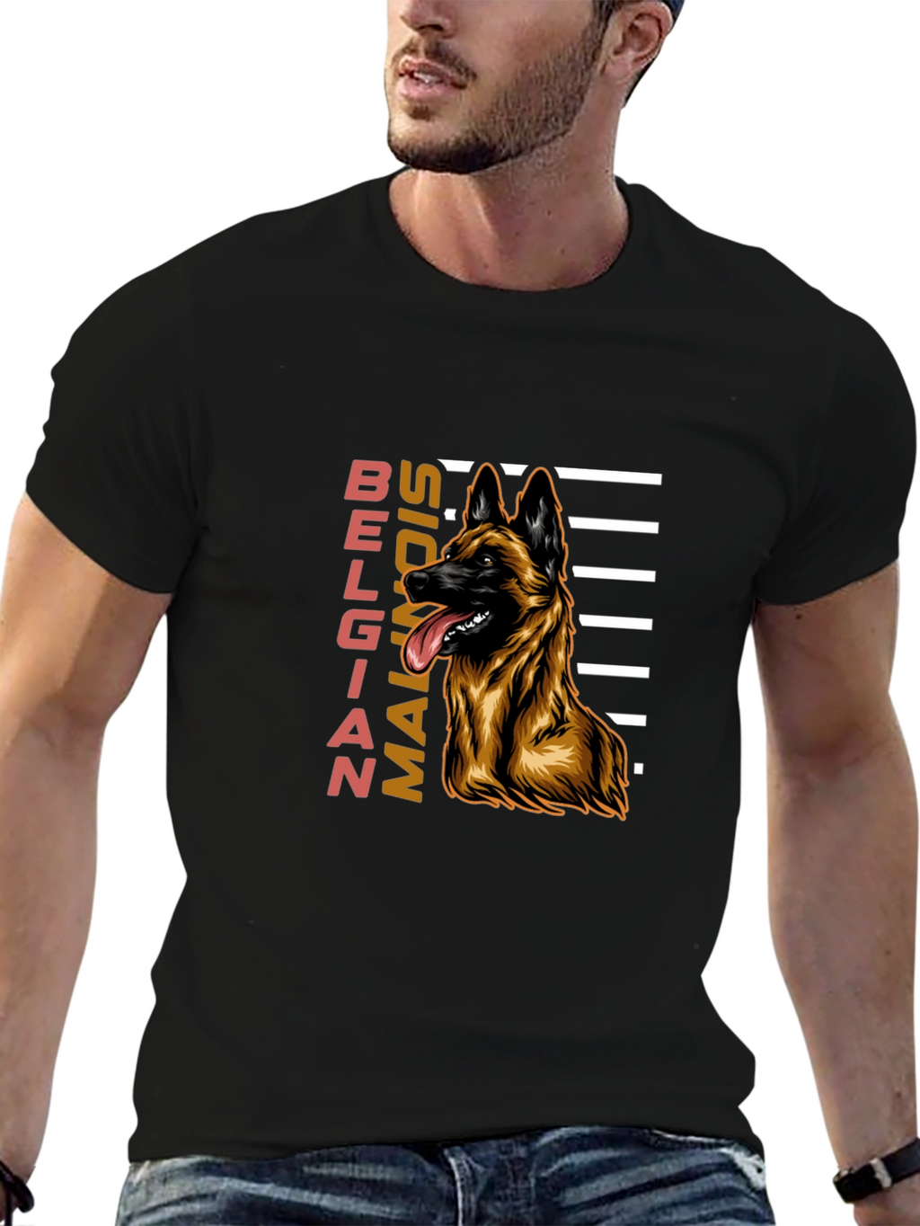 Belgian Malinois Dog Graphic T-Shirt
