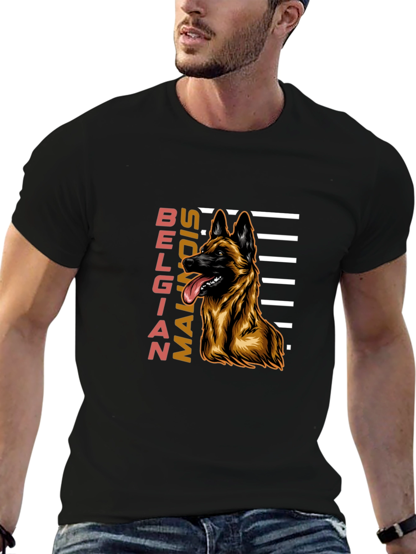 Belgian Malinois Dog Graphic T-Shirt