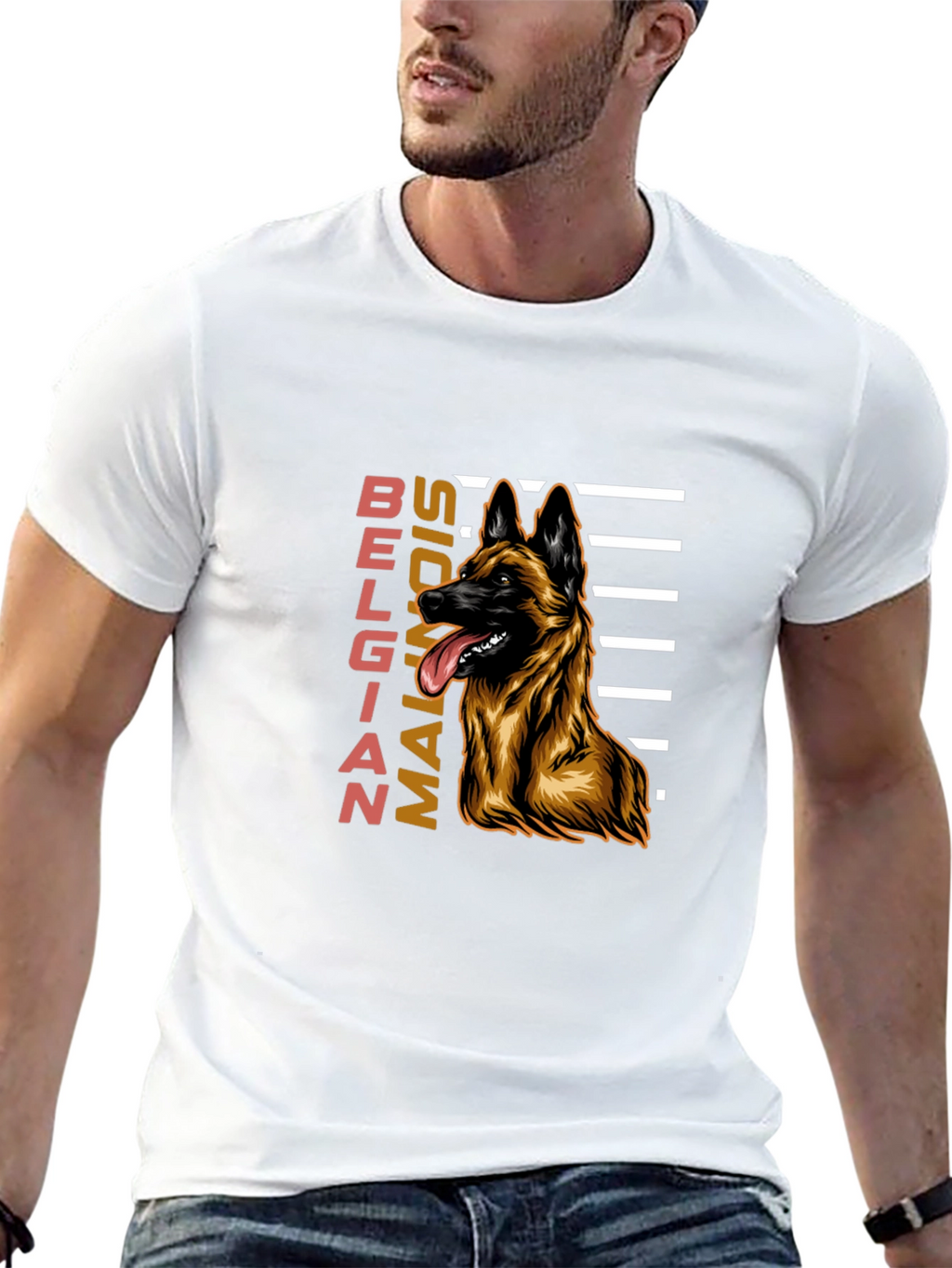 Belgian Malinois Dog Graphic T-Shirt