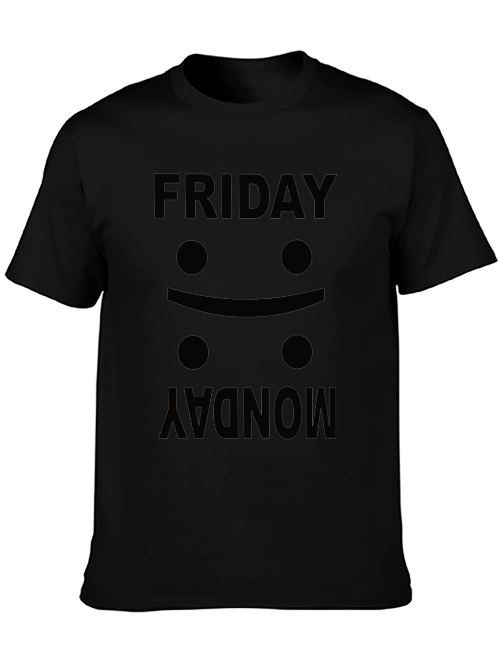Friday Mood Black Graphic Tee