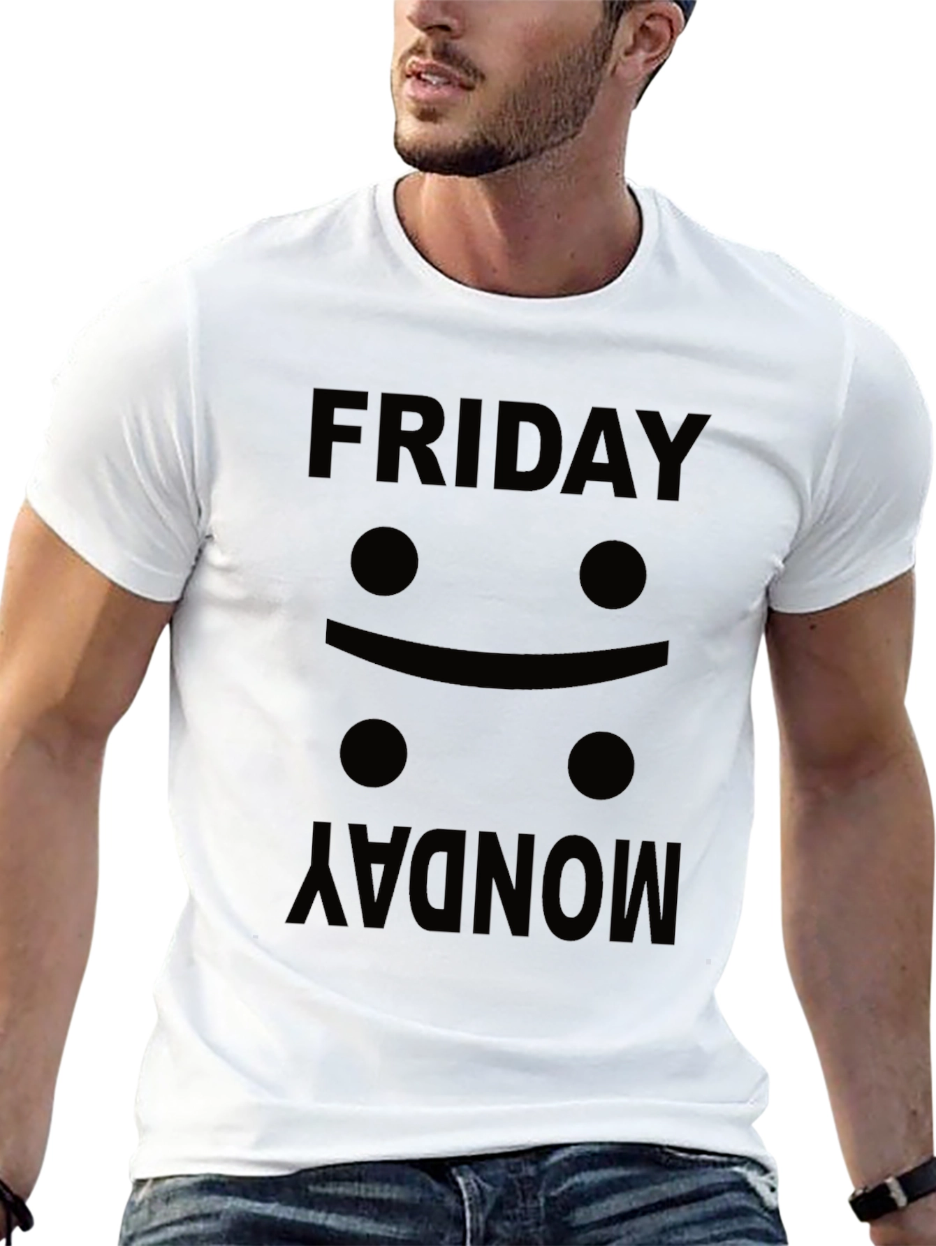 Friday Mood Black Graphic Tee