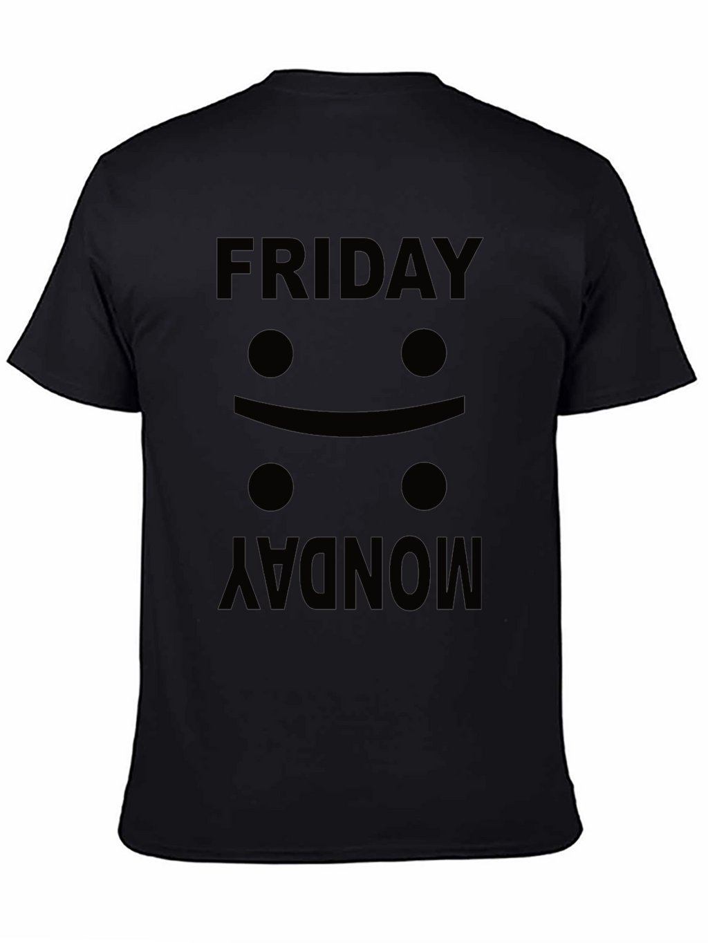 Friday Mood Black Graphic Tee