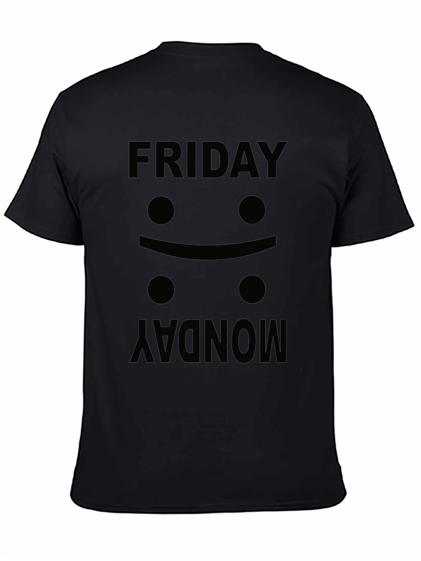 Friday Mood Black Graphic Tee
