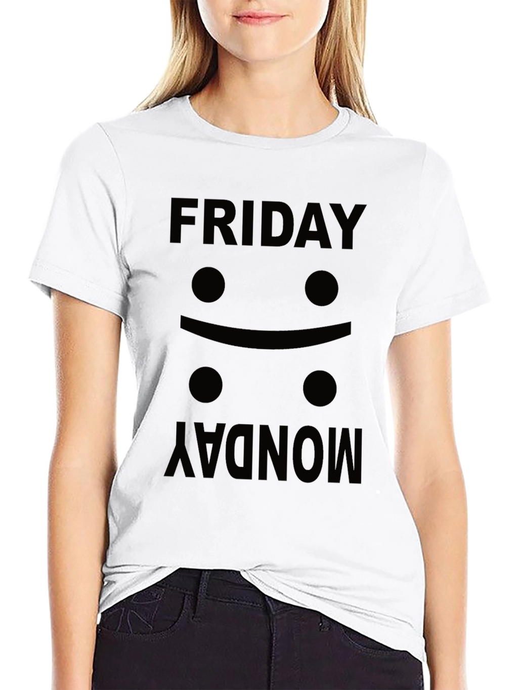 Friday Mood Black Graphic Tee