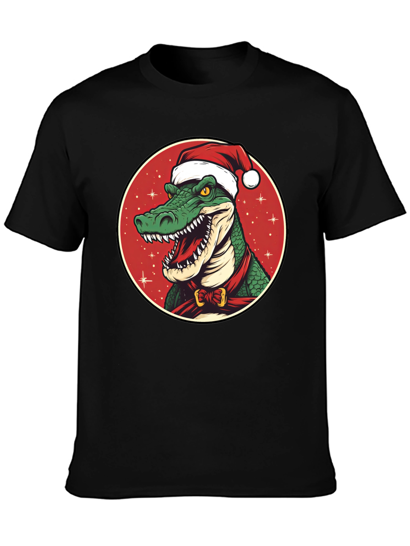 Festive Gator Tee: Holiday Crocodile Shirt