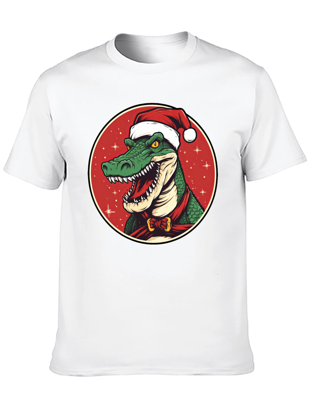Festive Gator Tee: Holiday Crocodile Shirt