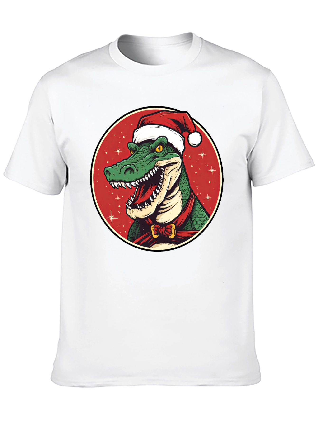 Festive Gator Tee: Holiday Crocodile Shirt