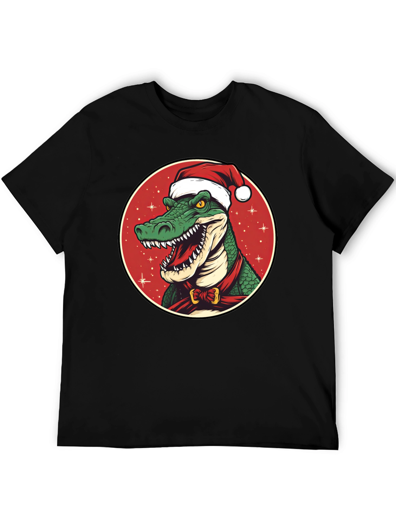 Festive Gator Tee: Holiday Crocodile Shirt