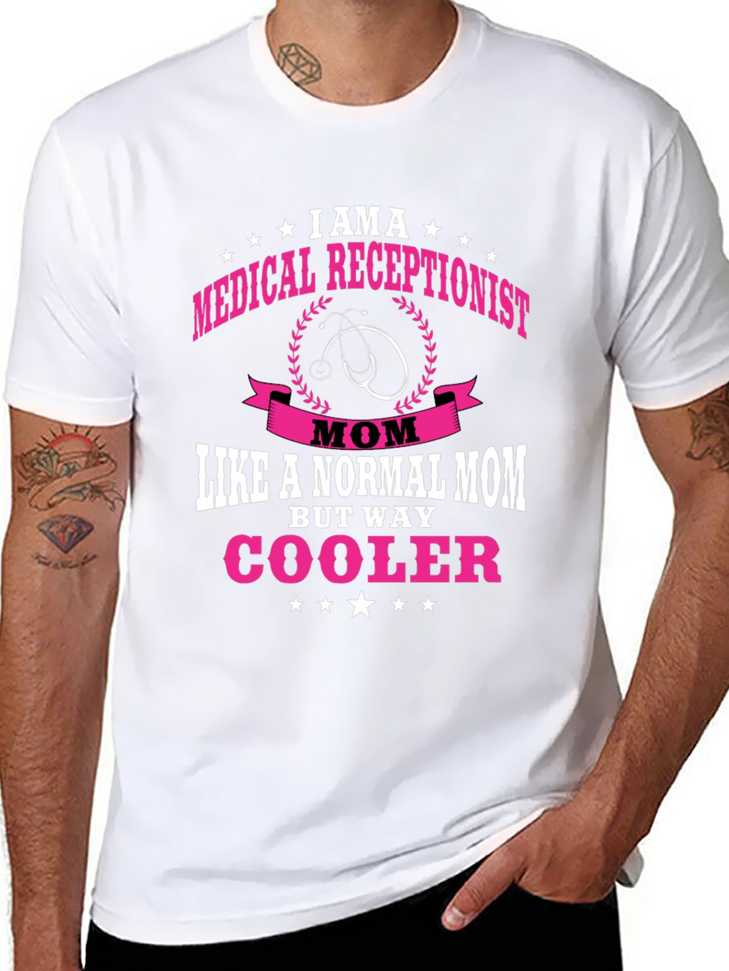 Medical Receptionist Mom T-Shirt - Cooler Than Normal!