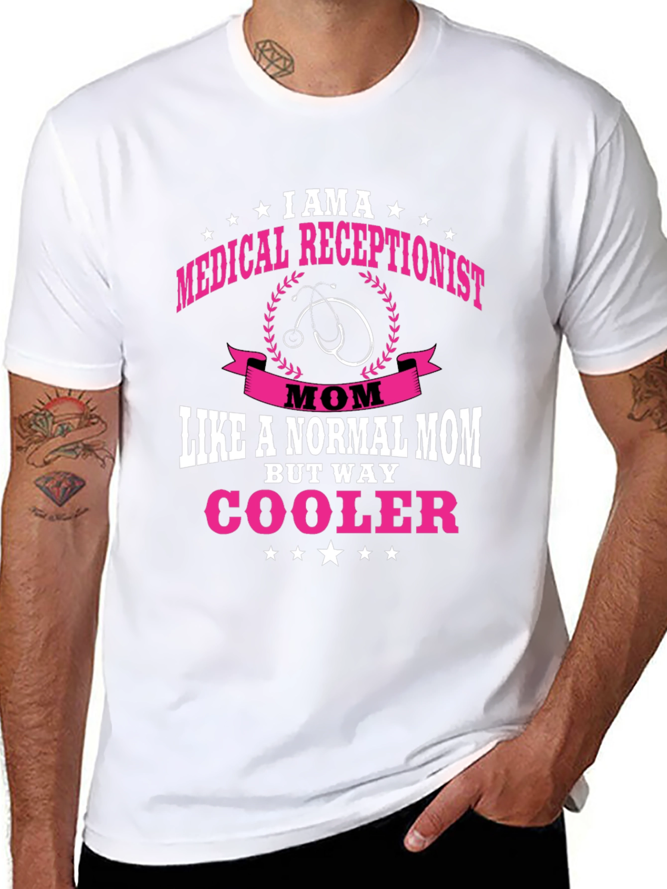Medical Receptionist Mom T-Shirt - Cooler Than Normal!