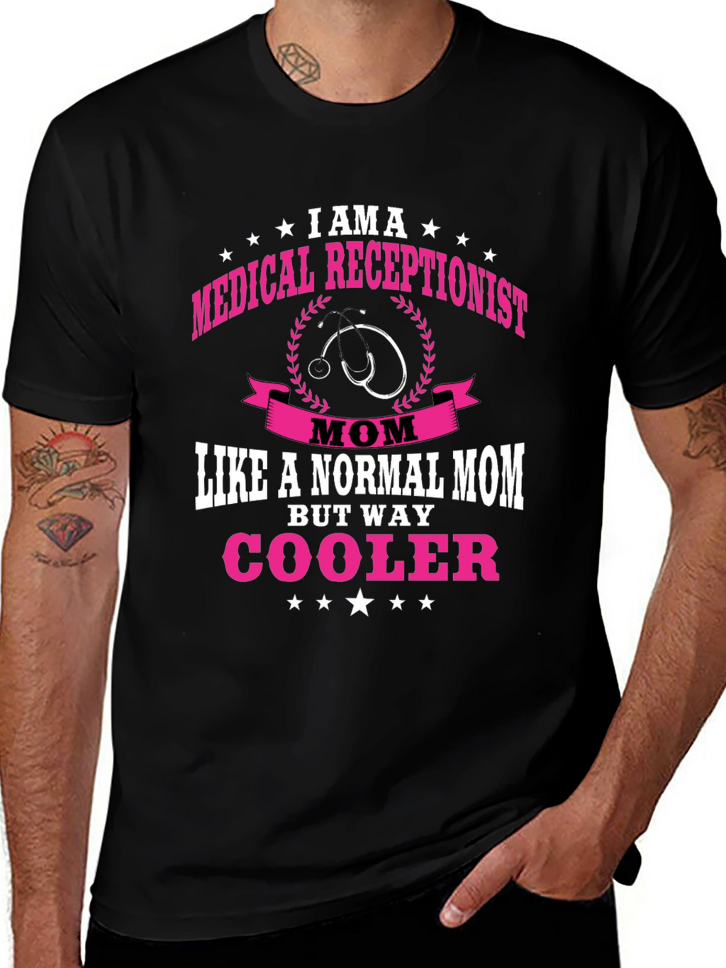 Medical Receptionist Mom T-Shirt - Cooler Than Normal!