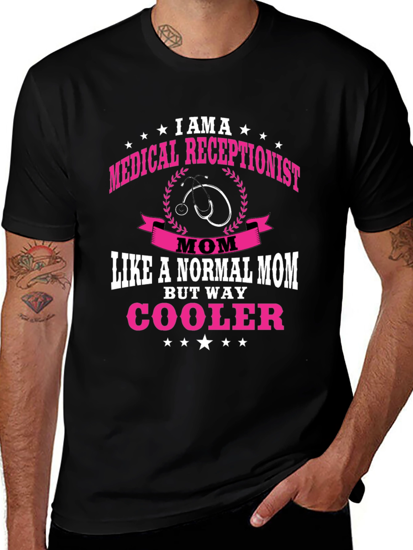 Medical Receptionist Mom T-Shirt - Cooler Than Normal!