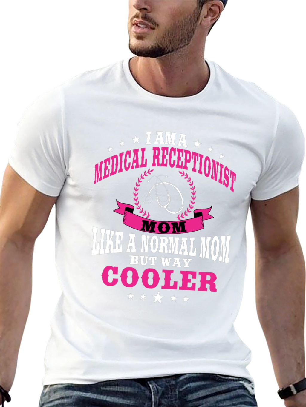 Medical Receptionist Mom T-Shirt - Cooler Than Normal!
