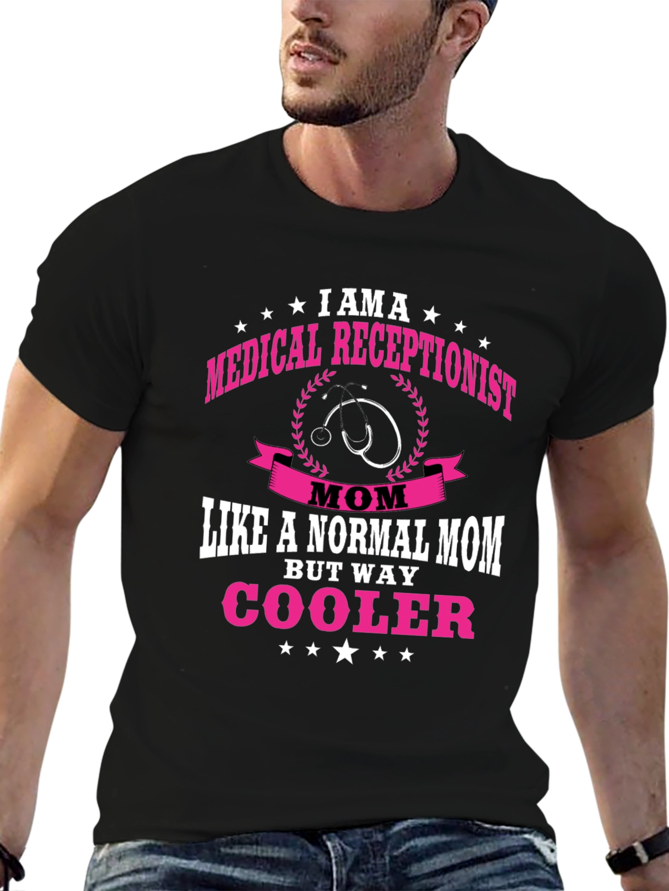 Medical Receptionist Mom T-Shirt - Cooler Than Normal!