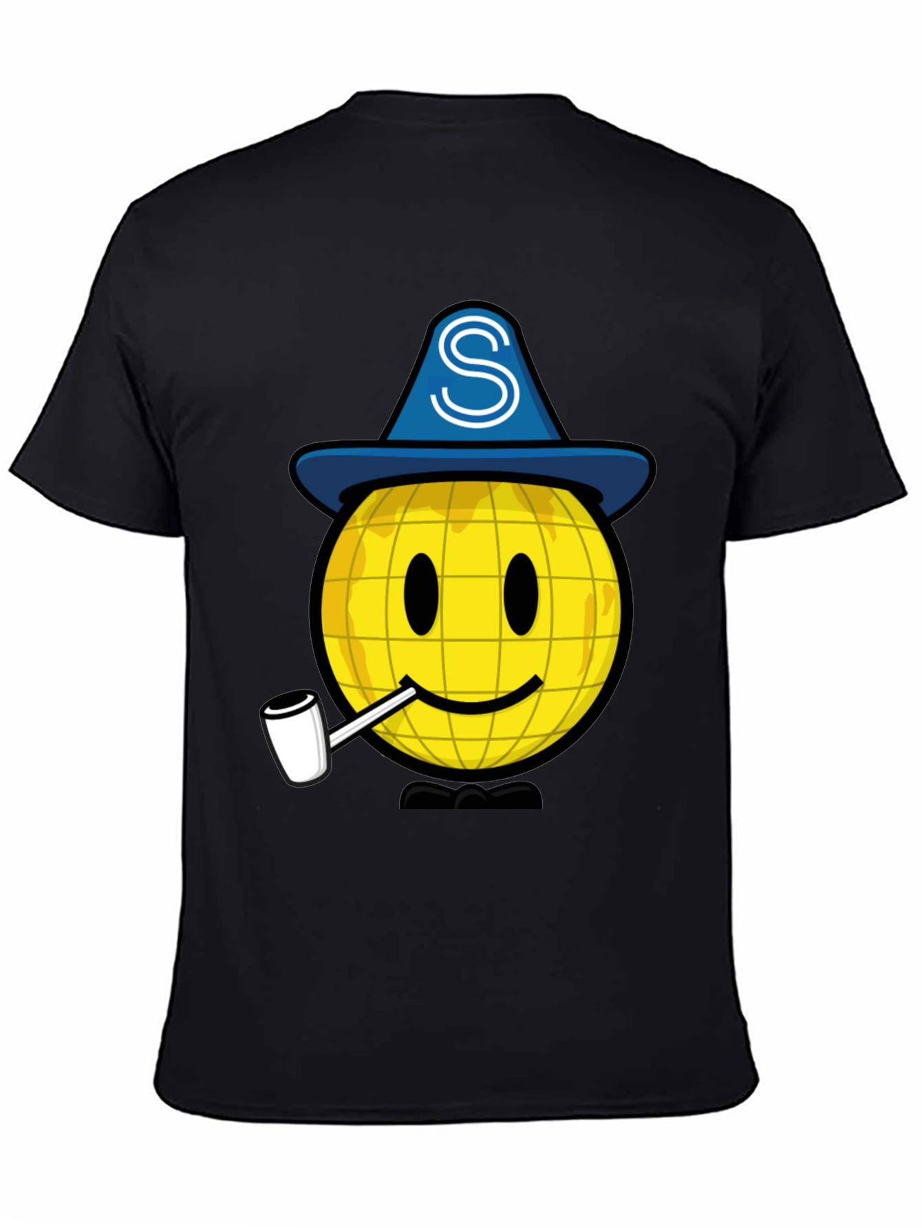 Wizard Smiley Face Graphic T-Shirt