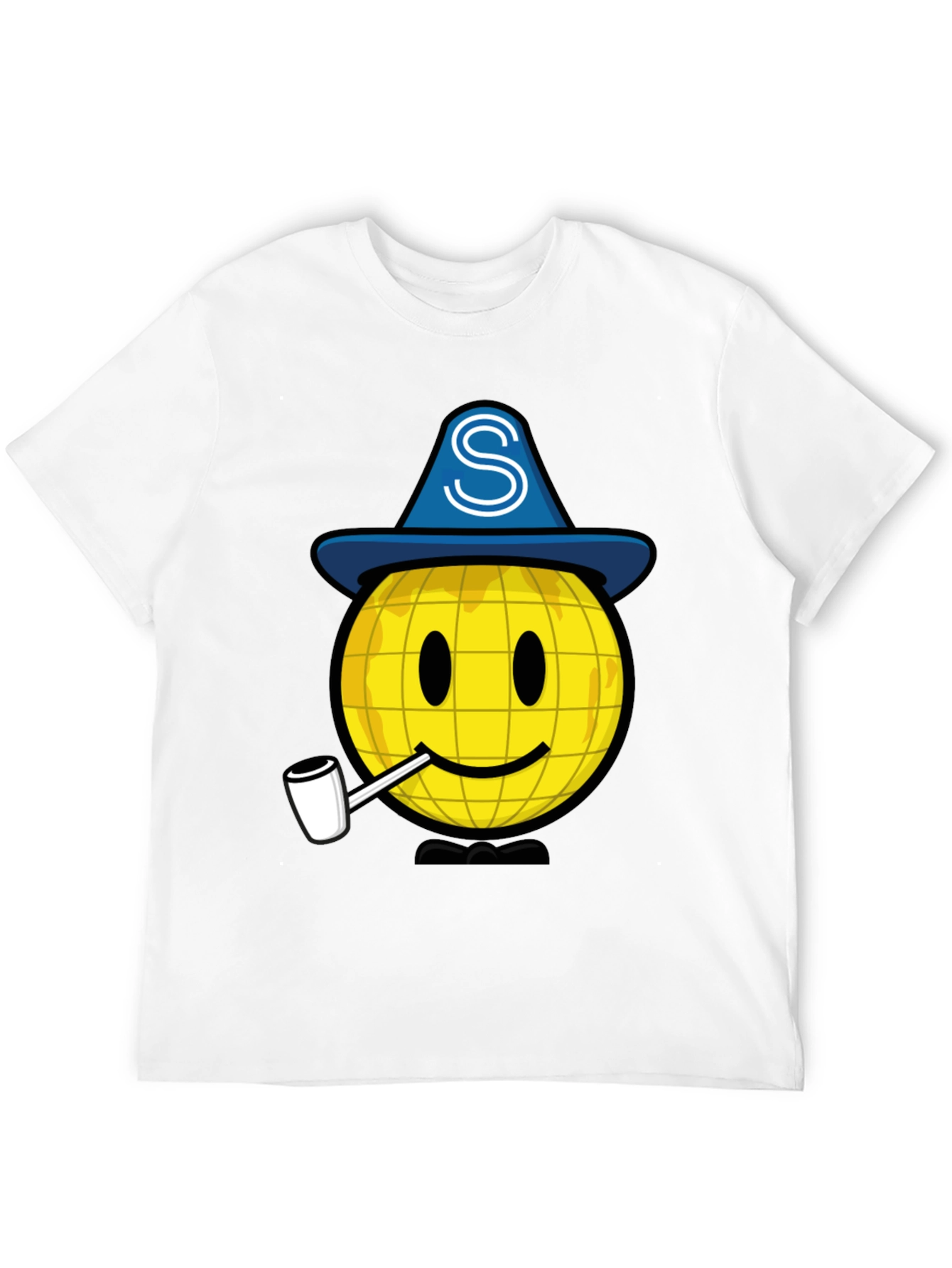 Wizard Smiley Face Graphic T-Shirt