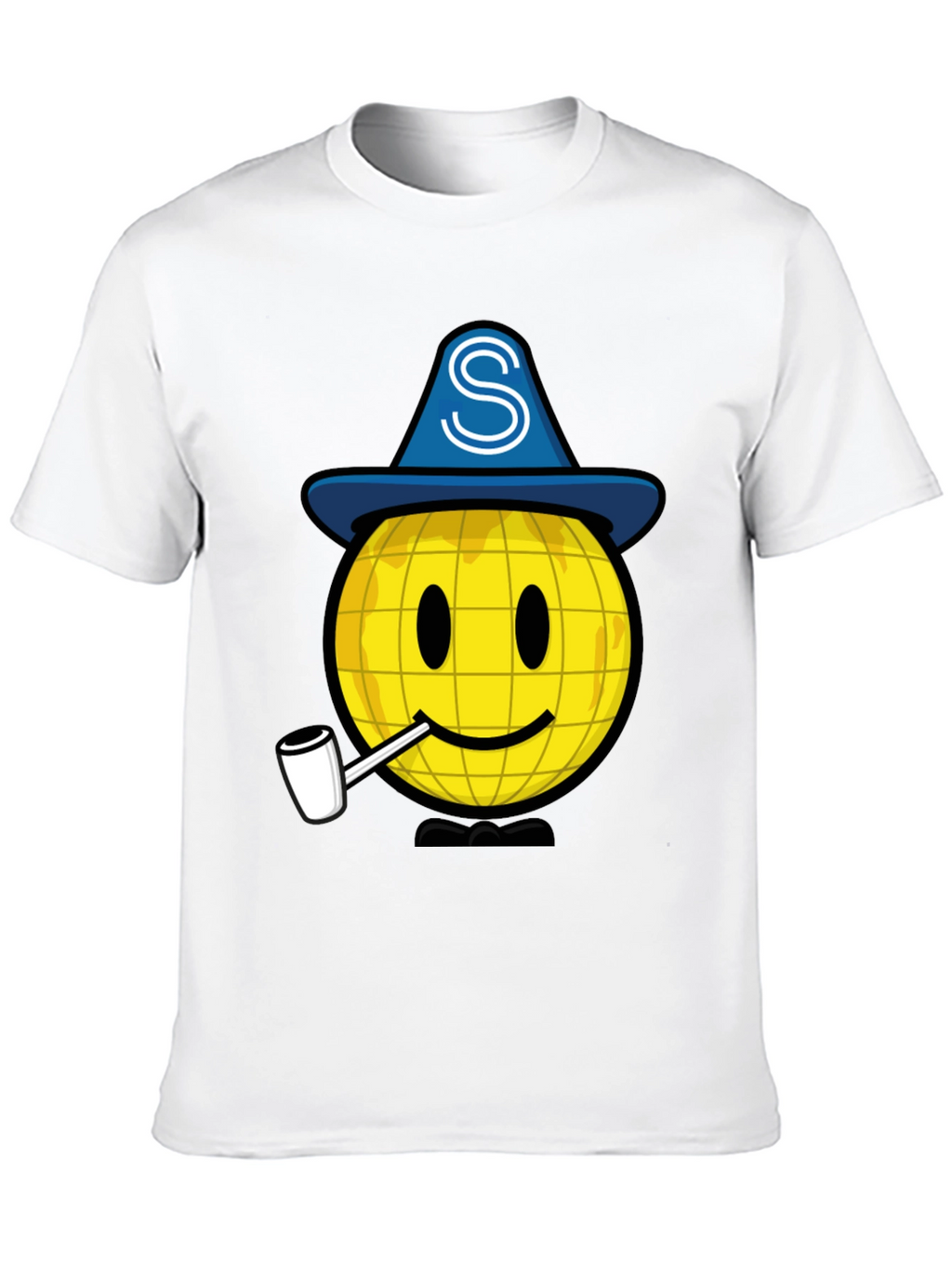 Wizard Smiley Face Graphic T-Shirt