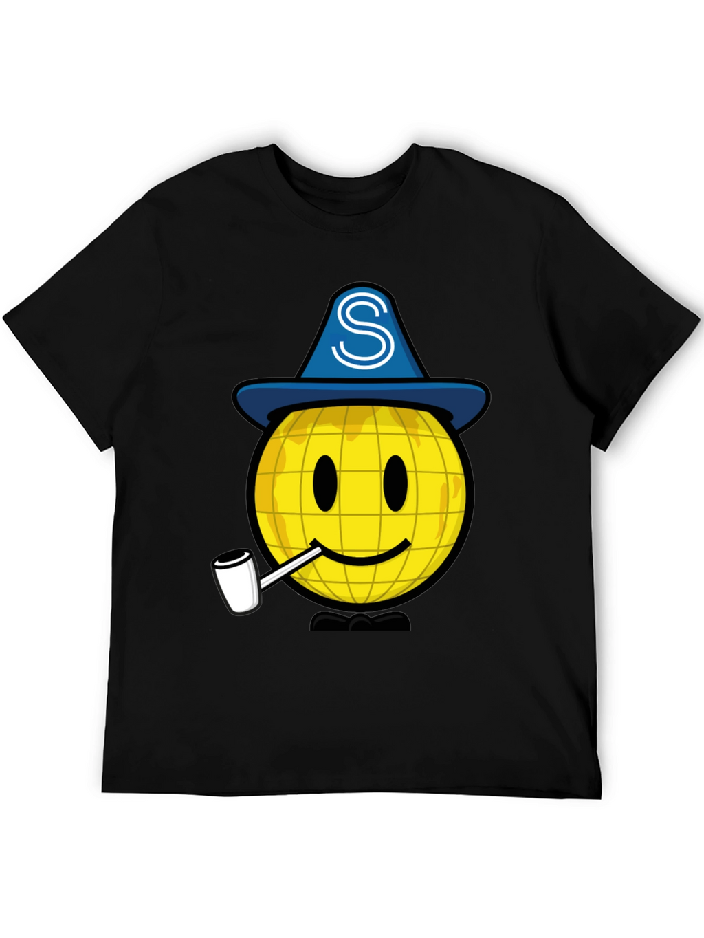 Wizard Smiley Face Graphic T-Shirt