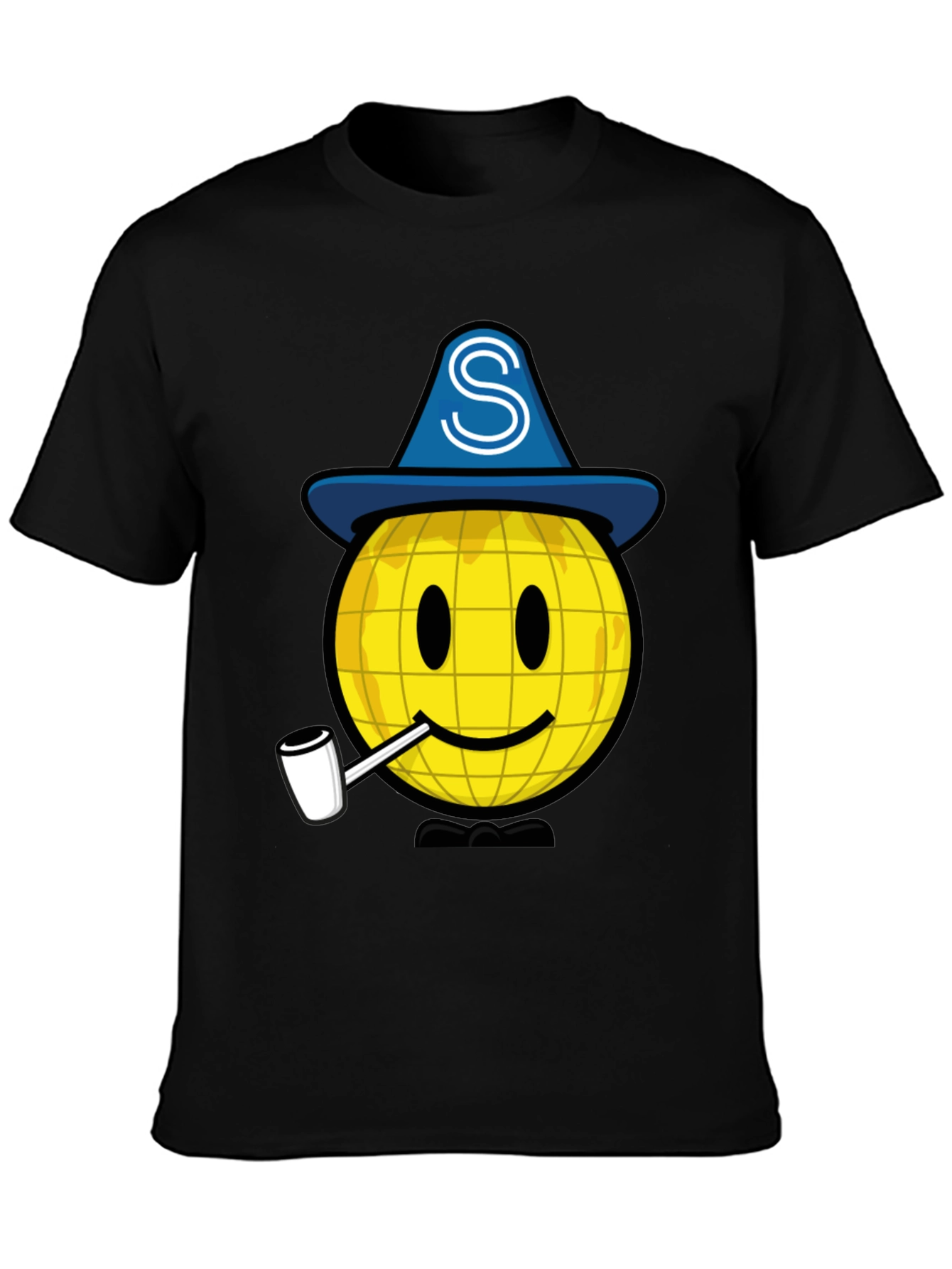 Wizard Smiley Face Graphic T-Shirt
