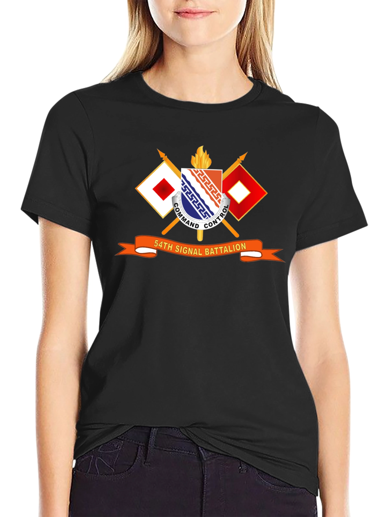 54th Signal Battalion T-Shirt - Military Pride
